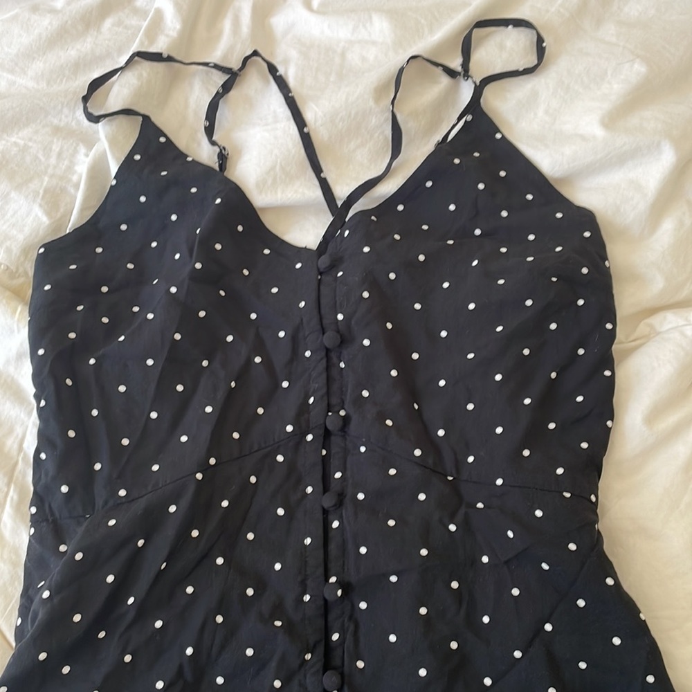 Abercrombie & Fitch Black Polka Dot Dress